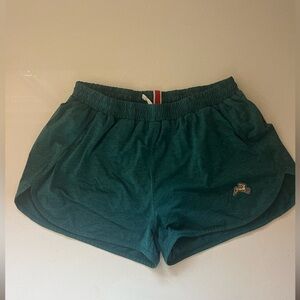 Blue tracksmith running shorts